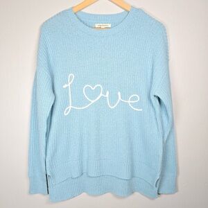 Light Blue Love Crew Neck Sweater